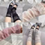 Fashion Black Polyester Cotton Ribbed Socks