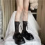 Fashion Milky White Lace Bow Calf Socks