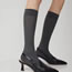 Fashion Dark Gray Cotton Vertical Stripe Socks