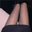 Fashion Black Nylon Glitter Stockings