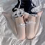 Fashion Black White Silk Bowknot Stockings