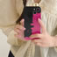 Fashion Pink Cat Silicone Printed Iphone Case