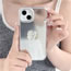 Fashion Silver Pure Color Mirror Bowknot Iphone Case