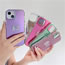 Fashion Purple Pure Color Mirror Bowknot Iphone Case