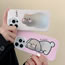 Fashion Dog On Pink Background Tpu Printing Apple Mobile Phone Case