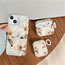 Fashion Shell+chain Shell Flower Apple Earphone Case + Beaded Chain