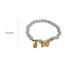 Fashion Bracelet - Gold Bow Geometric Beaded Bow Bracelet