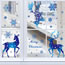 Fashion Bq151 Golden Elk Christmas Window Stickers