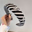 Fashion Coffee Color Fabric Art Diamond Heart Butterfly Zebra Pattern Wide Brimming Headband