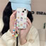 Fashion Shell+chain Epoxy Color Water Drops Apple Mobile Phone Case + Chain