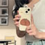 Fashion 2-in-1 Pleated Film Milky Yellow Bottom Pumpkin Illustration Tpu Pumpkin Apple Mobile Phone Case
