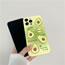 Fashion Cheese Side Imd Gradient Green Lucky Avocado Avocado Print Iphone Case