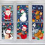Fashion White Snowflakes (set Of Four) Pvc Christmas Printing Static Window Sticker