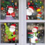 Fashion Christmas Snowman Pvc Christmas Printing Static Window Sticker