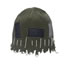 Fashion Armygreen Acrylic Patch Knit Beanie