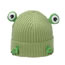 Fashion Beige Cartoon Frog Knitted Beanie