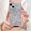 Fashion Shell+bracket+chain Splashing Ink Butterfly Apple Phone Case + Bracket + Chain