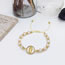 Fashion 4# Gold Bead Square Eye Bracelet