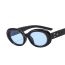 Fashion Transparent Purple Framed Tea Tablets Pc Cat Eye Oval Sunglasses