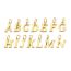 Fashion G-gold Stainless Steel 26 Letters Diy Pendant