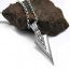 Fashion Silver With Stainless Steel Chain Stainless Steel Spearhead Men's Necklace