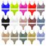 Fashion Color Nylon Knitted Underwear Low Waist Thong Set