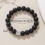 Fashion Black Obsidian Beaded Men's Bracelet