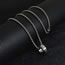 Fashion Necklace Ring-2.5 Titanium Steel Chain 70cm Men's Titanium Steel Geometric Ring Necklace