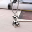 Fashion Smooth Bear-2.5 Titanium Steel Chain 60cm Titanium Bear Necklace