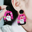 Fashion Ghost Acrylic Print Ghost Square Earrings