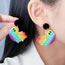 Fashion Rainbow Ghost Acrylic Rainbow Ghost Earrings