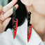 Fashion Large Scarlet Knife Acrylic Blood Knife Earrings