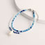 Fashion Blue Beaded Shell Anklet