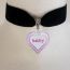 Fashion 1# Alloy Letter Heart Velvet Collar