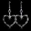 Fashion Gold Barbed Wire Heart Earrings