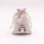 Fashion Sd04-6 Christmas Crystal Ball 10*14cm [can Hold 8 Candies] Fabric Printed Fleece Drawstring Gift Bag