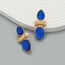 Fashion Blue Alloy Drop Earrings