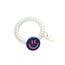 Fashion Off-white Smiley Telephone Line Resin Smile Phone Cord