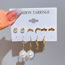 Fashion 7# Alloy Geometric Butterfly Round Earrings Set