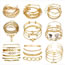 Fashion 3# Alloy Geometric Chain Bracelet Set
