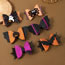 Fashion Purple 3 Alloy Bat Bow Hair Clip