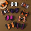 Fashion Purple 3 Alloy Bat Bow Hair Clip
