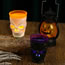 Fashion Purple Black Plastic Luminous Skull Wine Glass (with Battery)