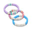 Fashion Color Multicolored Clay Panel Beaded Bracelet