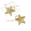 Fashion Golden Five-pointed Star Brass Diamond Star Pendant Accessories