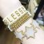 Fashion 3# Bead Woven Star Bracelet
