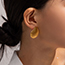 Fashion Gold Titanium Shell Earrings