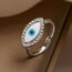 Fashion Gold Gold Plated Copper Set Zirconia Eye Open Ring