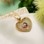 Fashion 2# Gold-plated Copper Heart Necklace With Zirconium