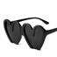 Fashion Gray Frame Blue Ac Heart Sunglasses